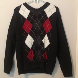 Boys large argyle sweater